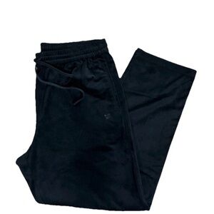 Men’s Aime Leon Dore ALD Velour Black Rose Logo Embroidered Sweatpants Size XL